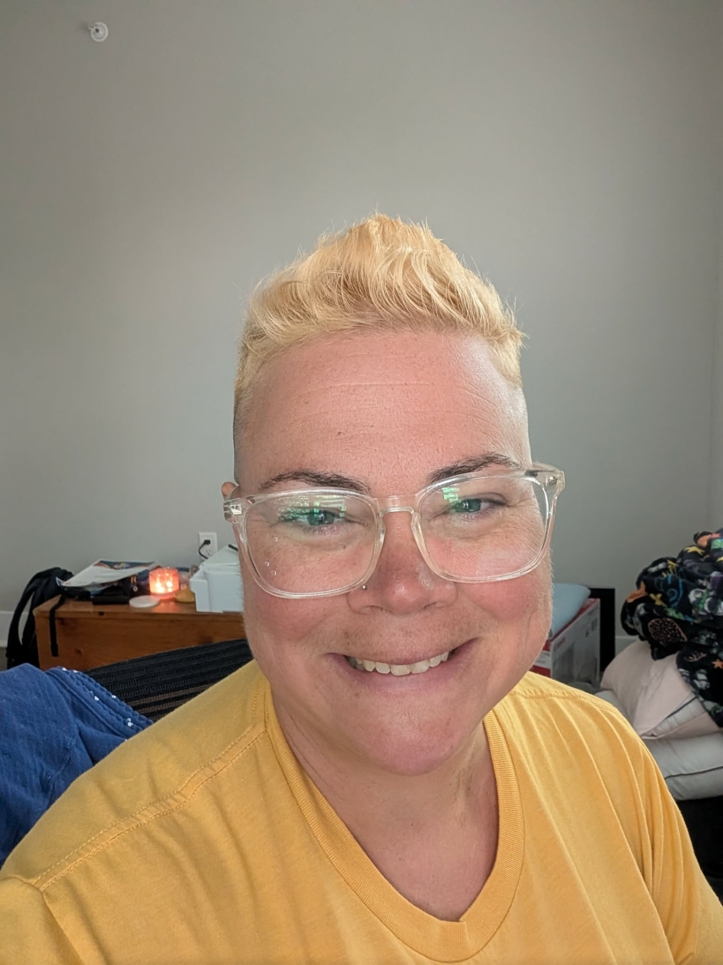 Juli smiling